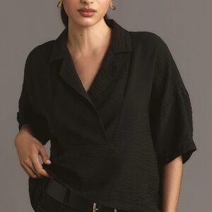 Anthropologie The Dylon Wide Placket Blouse